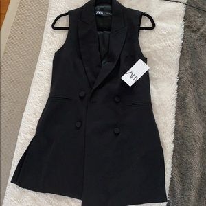 Zara V-Neck Vest-Style Dress